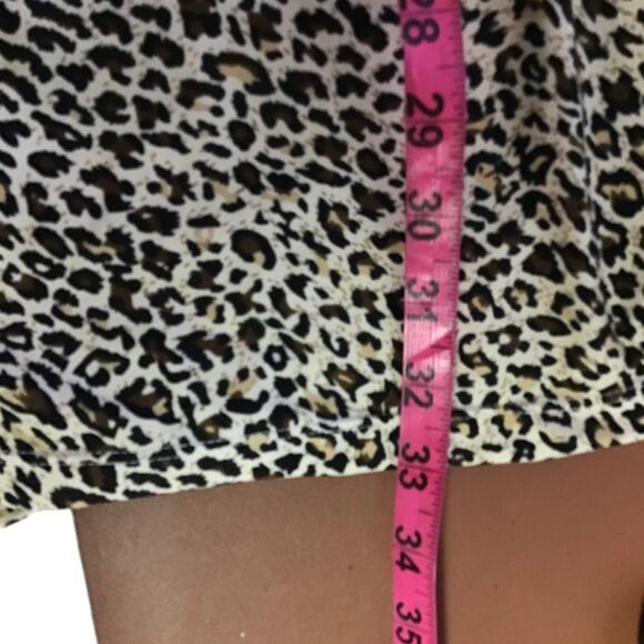 CURVE 2X plus animal print long sleeve keyhole stretch pajama NWT B140 - Picture 5 of 5